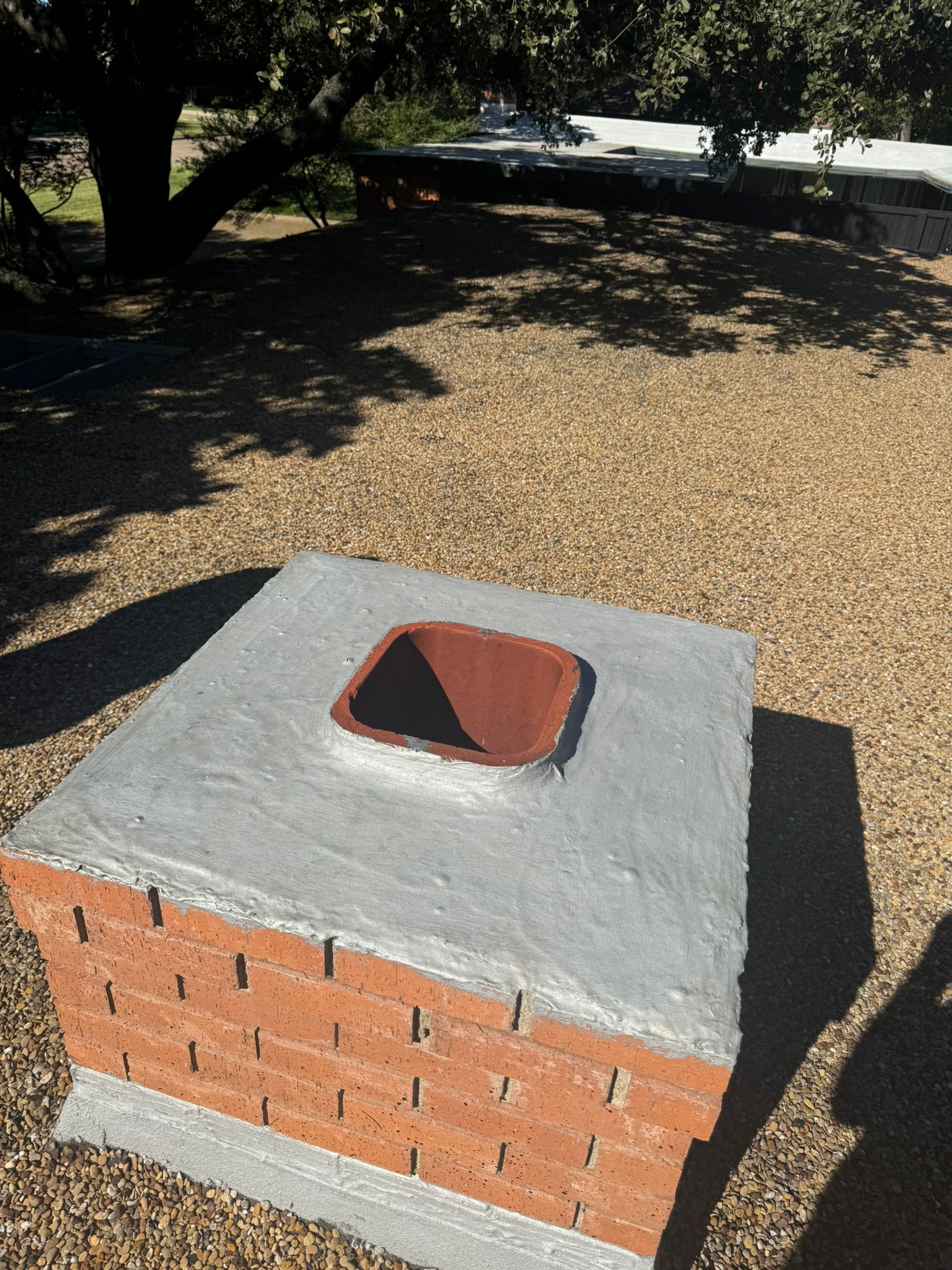chimney following a chimney sweep session