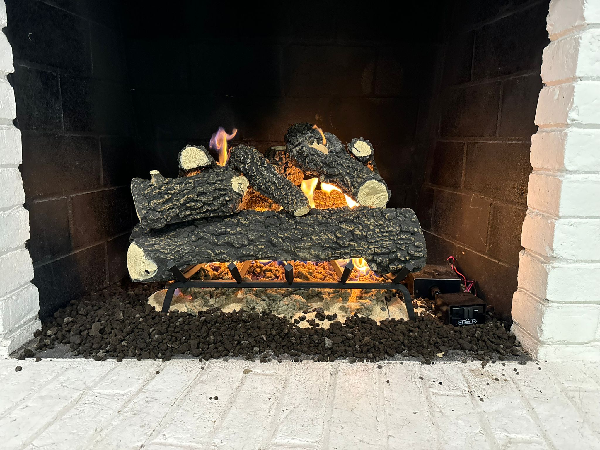 gas log installed