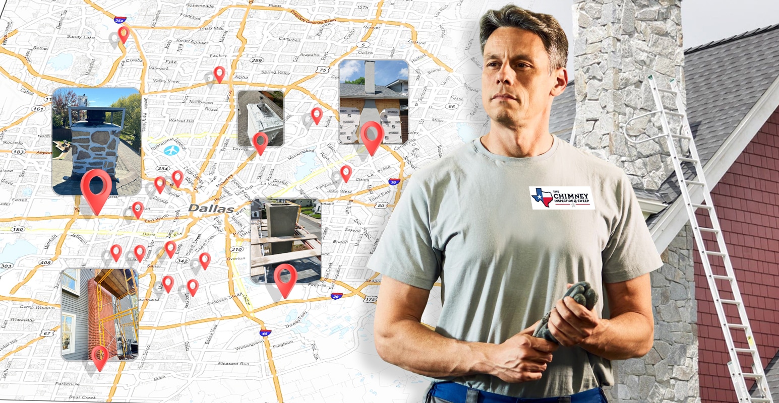 service areas of The Chimney Inspection & Sweep