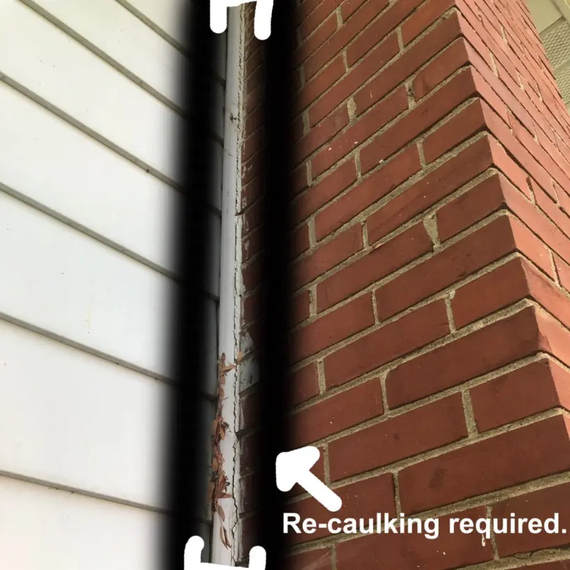 chimney flashing repairs caulking