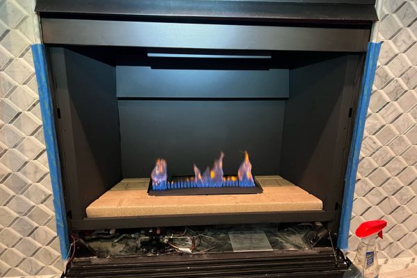 gas fireplace installation