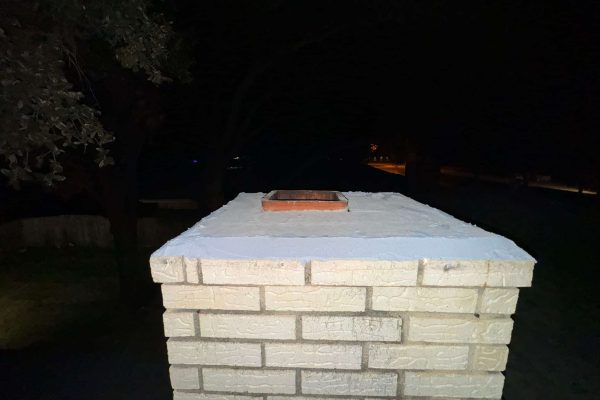 chimney crown rebuild in Frisco